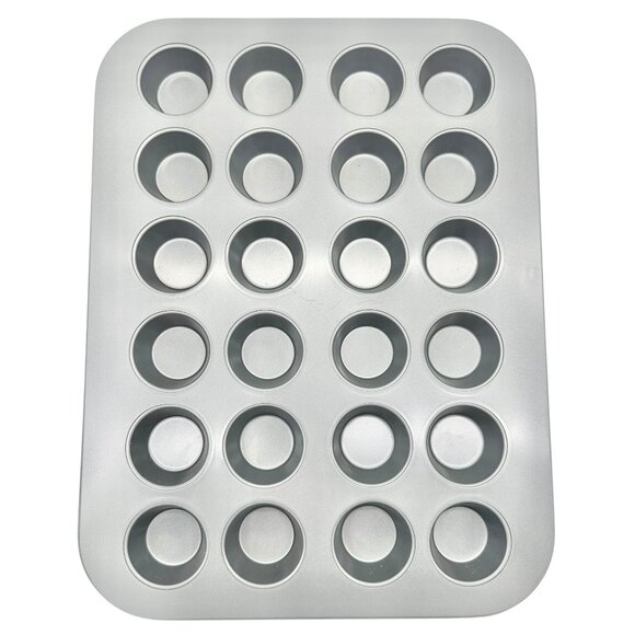 3-Piece Multicolor Metal Mini-Cake, Muffin and Cupcake Baking Pan Set - Picture 3 of 10